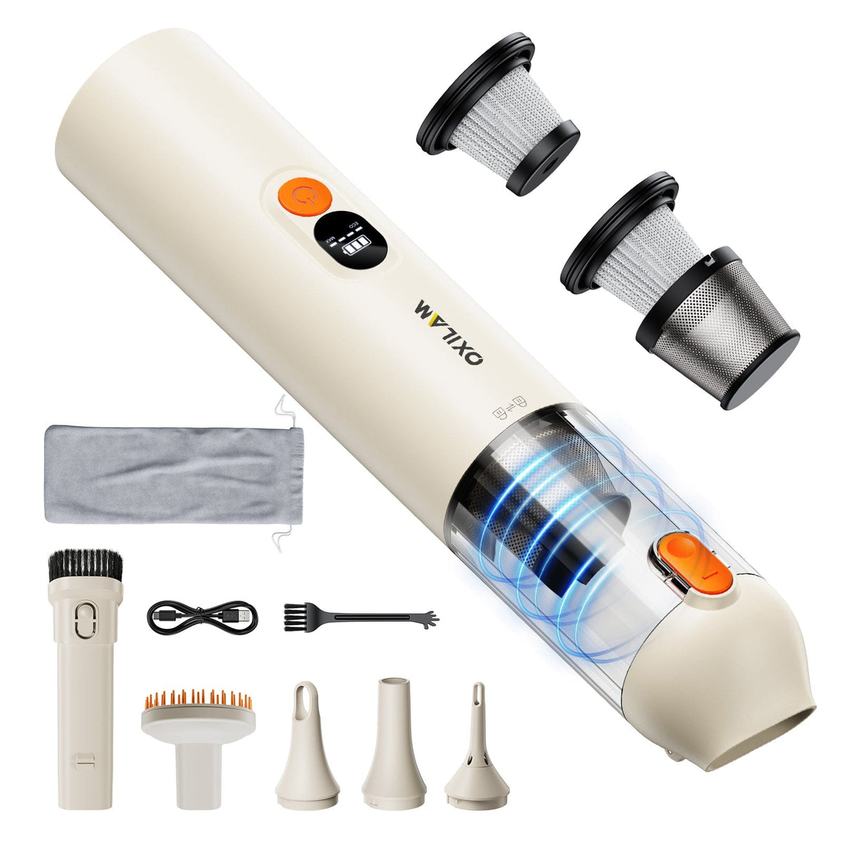 OXILAM Handheld Car Vacuum Cleaner Cordless, 4 in-1 portable with 14000Pa for Home, Pet, Car, Office