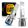 Oxilam Motor Vehicle Lighting 2025 Upgrade: OXILAM H1 LED Headlights or Fog Lights-32,000LM, 900% Brightness Boost, 6500K Cool White, Real 1:1 Halogen Size, IP68 Waterproof