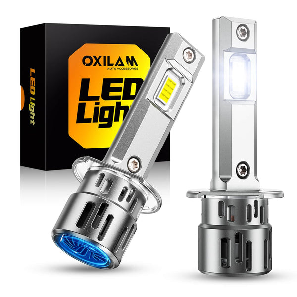 2025 Upgrade: OXILAM H1 LED Headlights or Fog Lights-32,000LM, 900% Brightness Boost, 6500K Cool White, Real 1:1 Halogen Size, IP68 Waterproof