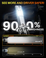 Oxilam Motor Vehicle Lighting 2025 Upgrade: OXILAM H1 LED Headlights or Fog Lights-32,000LM, 900% Brightness Boost, 6500K Cool White, Real 1:1 Halogen Size, IP68 Waterproof
