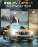 Oxilam Motor Vehicle Lighting 2025 Upgrade: OXILAM H1 LED Headlights or Fog Lights-32,000LM, 900% Brightness Boost, 6500K Cool White, Real 1:1 Halogen Size, IP68 Waterproof