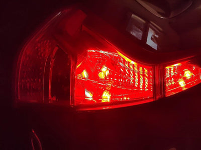 Upgraded 7440 7443 LED Bulbs Red Brake Lights, 4000LM 600% Brighter, CANBUS Error Free, OXILAM 7441 7444 T20 W21W LED Lamps Replacement with Projector for Tail Turn Signal Stop Lights