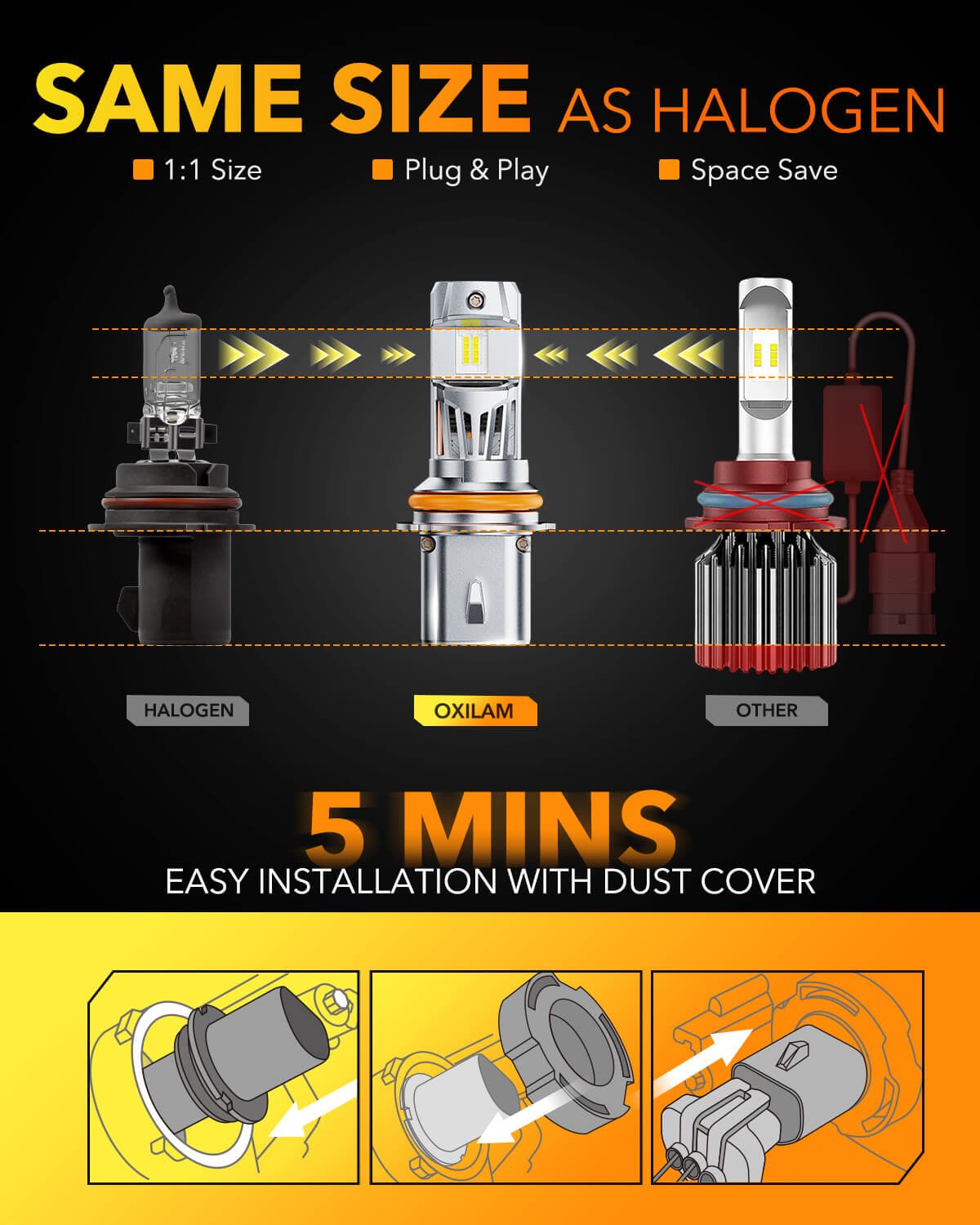 Oxilam Motor Vehicle Lighting DD-Q26-9007