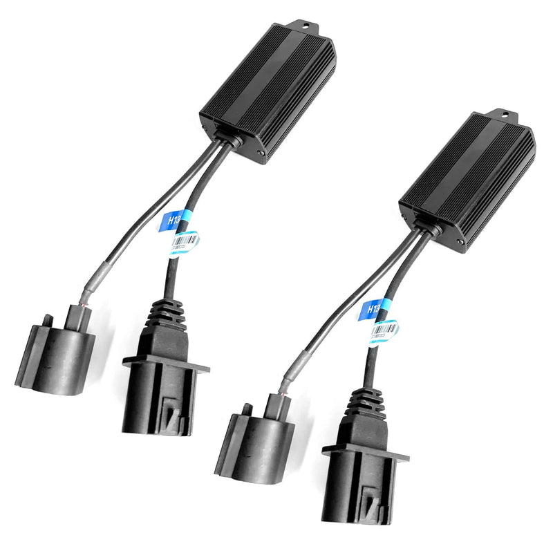 Oxilam H13 9008 Decoder AUXITO H4 H7 H8 H9 H11 H13 9003 9005 9007 HB2 HB3 HB5 Canbus Adapter Anti-Flicker Warning Canceler for LED Headlight