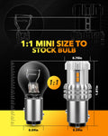 Oxilam Motor Vehicle Lighting OXILAM 1157 2057 2357 7528 BAY15D LED Bulb Amber Yellow Replacement for Turn Signal Light, Brake Lights, Tail Lights, Blinker Lights, Side Marker Light Extremely Bright