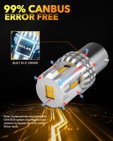 Oxilam Motor Vehicle Lighting OXILAM 1157 2057 2357 7528 BAY15D LED Bulb Amber Yellow Replacement for Turn Signal Light, Brake Lights, Tail Lights, Blinker Lights, Side Marker Light Extremely Bright