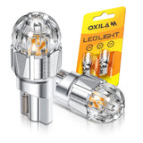 Oxilam Motor Vehicle Lighting OXILAM 194 LED Bulbs 6500K Cool White for Interior, Dome & License Plate Lights – T10 W5W 168 2825 Replacement (2 Pack)