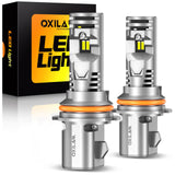 Oxilam Motor Vehicle Lighting OXILAM 2024 Newest 9007 HB5 LED Bulb, 20000LM, 1:1 Mini Size, Plug-n-Play,2 Pack