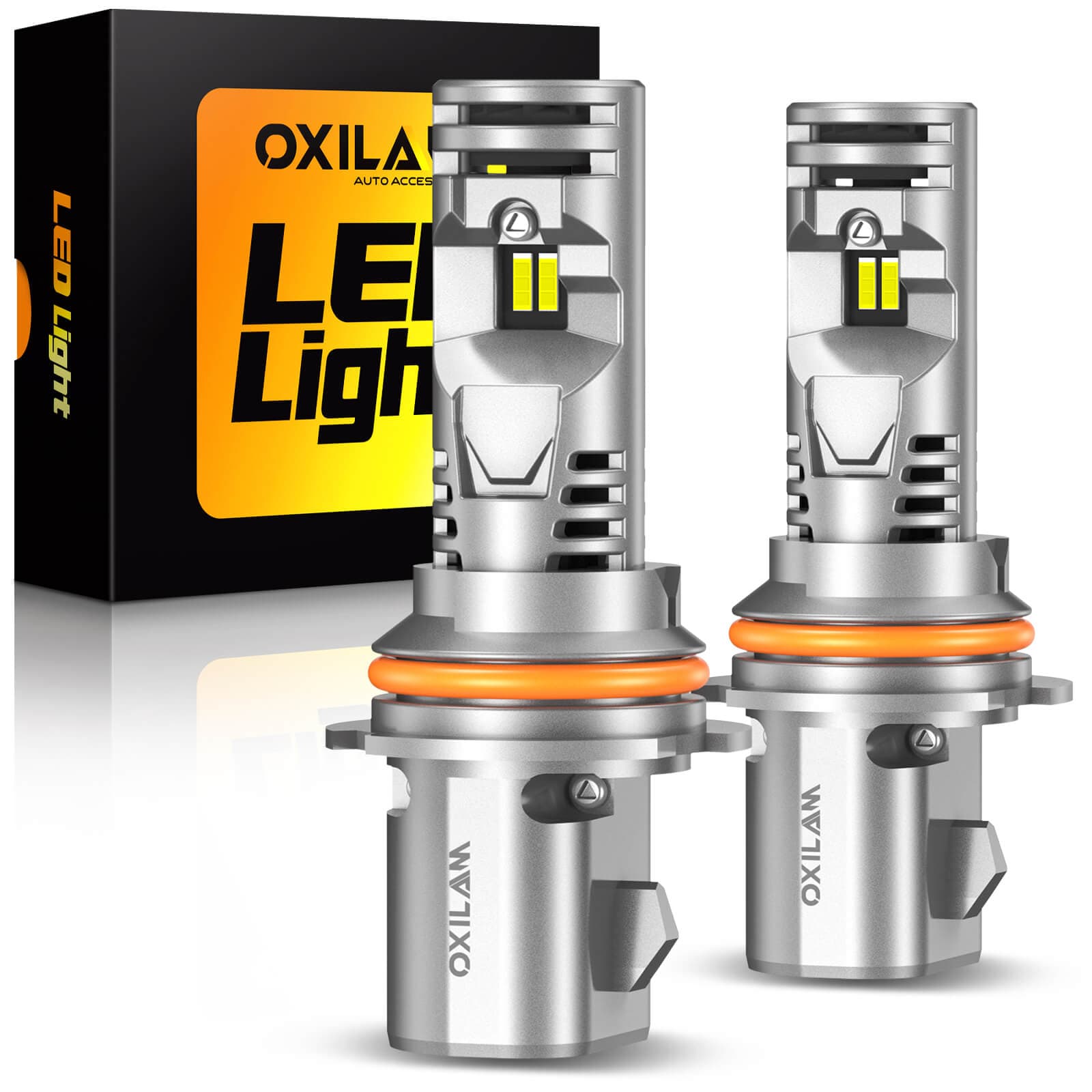 Oxilam Motor Vehicle Lighting OXILAM 2024 Newest 9007 HB5 LED Bulb, 20000LM, 1:1 Mini Size, Plug-n-Play,2 Pack