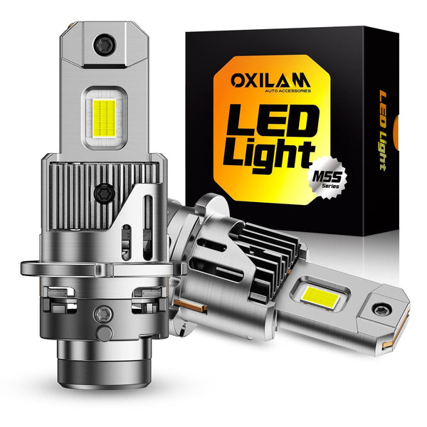 OXILAM 2026 D4S LED Headlight Bulbs, 30,000LM 6500K Pure White, 900% Brighter HID Upgrade, Plug & Play, IP68, 2PCS