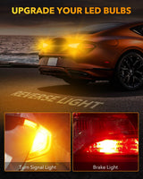 Oxilam Motor Vehicle Lighting OXILAM 3157 LED Bulb Amber Yellow, 600% Brighter, Compatible with 3156 3057 4157 4057 3457, Canbus Error-Free, Non-Polarity Turn Signal Replacement
