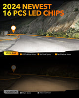 Oxilam Motor Vehicle Lighting OXILAM 9005 HB3 LED Headlight Fog Light Bulbs 6500K White High Brightness CANbus Ready