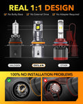 Oxilam Motor Vehicle Lighting OXILAM 9007 LED Headlight Bulbs – 800% Brighter, 30,000LM, Plug-and-Play, Perfect Beam Pattern