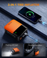 Oxilam Motor Vehicle Parts OXILAM C1 Tire Inflator, 3X Faster, Long-Lasting & Smart Modes for Convenient Inflation