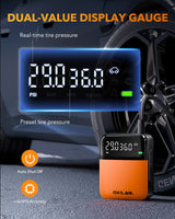 Oxilam Motor Vehicle Parts OXILAM C1 Tire Inflator, 3X Faster, Long-Lasting & Smart Modes for Convenient Inflation