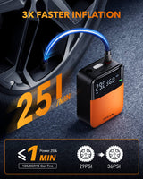 Oxilam Motor Vehicle Parts OXILAM C1 Tire Inflator, 3X Faster, Long-Lasting & Smart Modes for Convenient Inflation