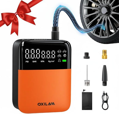 OXILAM C1 Tire Inflator, 3X Faster, Long-Lasting & Smart Modes for Convenient Inflation