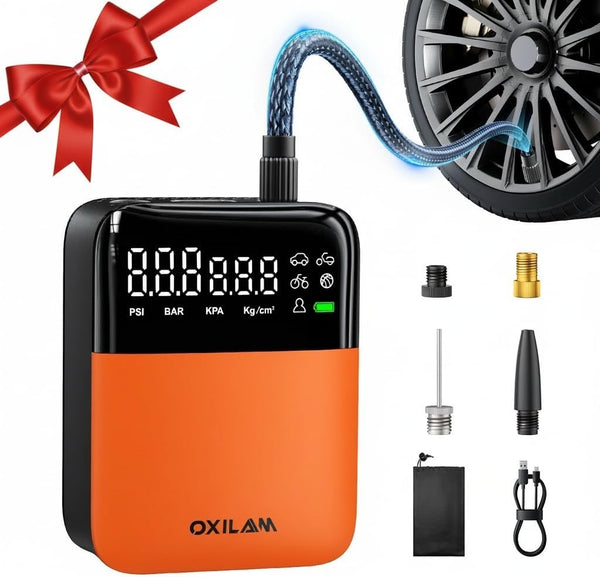OXILAM C1 Tire Inflator, 3X Faster, Long-Lasting & Smart Modes for Convenient Inflation
