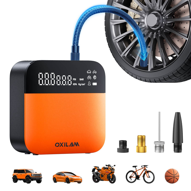 Oxilam Motor Vehicle Parts OXILAM C2 Portable Tire Inflator, 4X Faster Inflation with Smart Auto Shut-Off