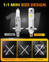 Oxilam Motor Vehicle Lighting OXILAM H1 Headlight Bulbs - 6500K, 18000LM Brightness for Safer Night Driving