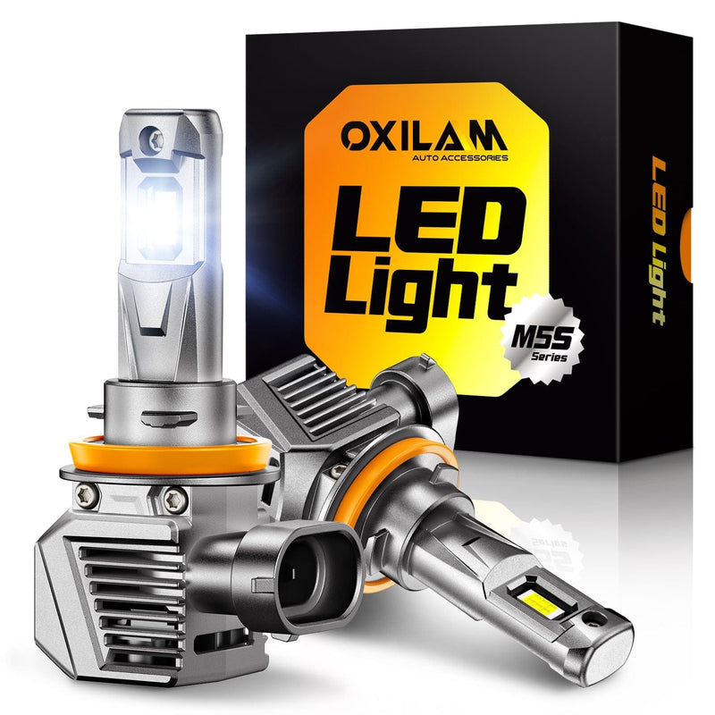 Oxilam Motor Vehicle Lighting OXILAM H11 H9 H8 LED Headlight/ Fog Light Bulbs 24000LM 6500K