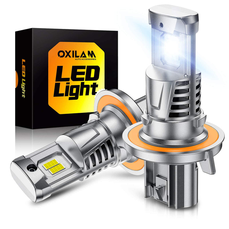 Oxilam Motor Vehicle Lighting OXILAM H13 9008 Light Bulbs, 800% Ultra Brightness, 1:1 Size as Stock Bulb, Wireless