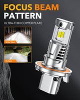 Oxilam Motor Vehicle Lighting OXILAM H13 9008 Light Bulbs, 800% Ultra Brightness, 1:1 Size as Stock Bulb, Wireless