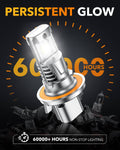 Oxilam Motor Vehicle Lighting OXILAM H13 9008 Light Bulbs, 800% Ultra Brightness, 1:1 Size as Stock Bulb, Wireless