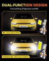 Oxilam Motor Vehicle Lighting OXILAM H15 LED Bulbs - 16,000 Lumens, Easy Installation, Safe Beam Pattern, 60,000 Hours Lifespan