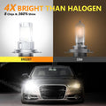 Oxilam Motor Vehicle Lighting OXILAM H4 9003 Light Bulb, 20000LM 600% Brighter, 6500K Cool White, Pack of 2