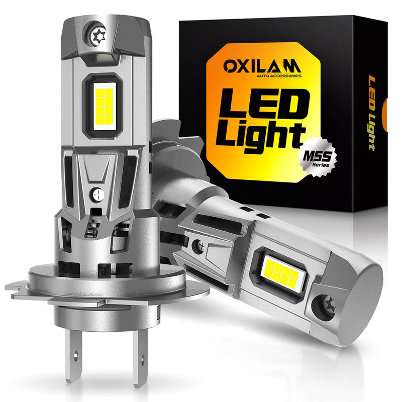 Oxilam Motor Vehicle Lighting OXILAM H7 LED Bulb 24000LM 700% Brighter, 1:1 Size No Adapter Required