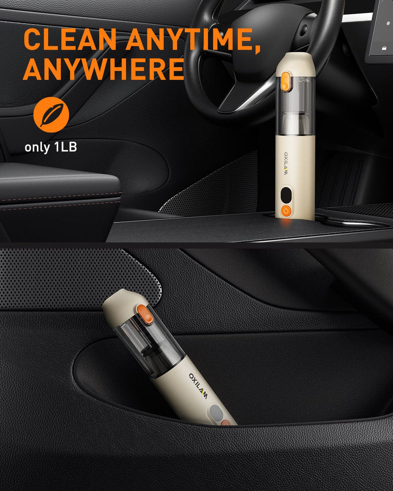 Oxilam Motor Vehicle Parts OXILAM Handheld Car Vacuum Cleaner Cordless, 4 in-1 portable with 14000Pa for Home, Pet, Car, Office