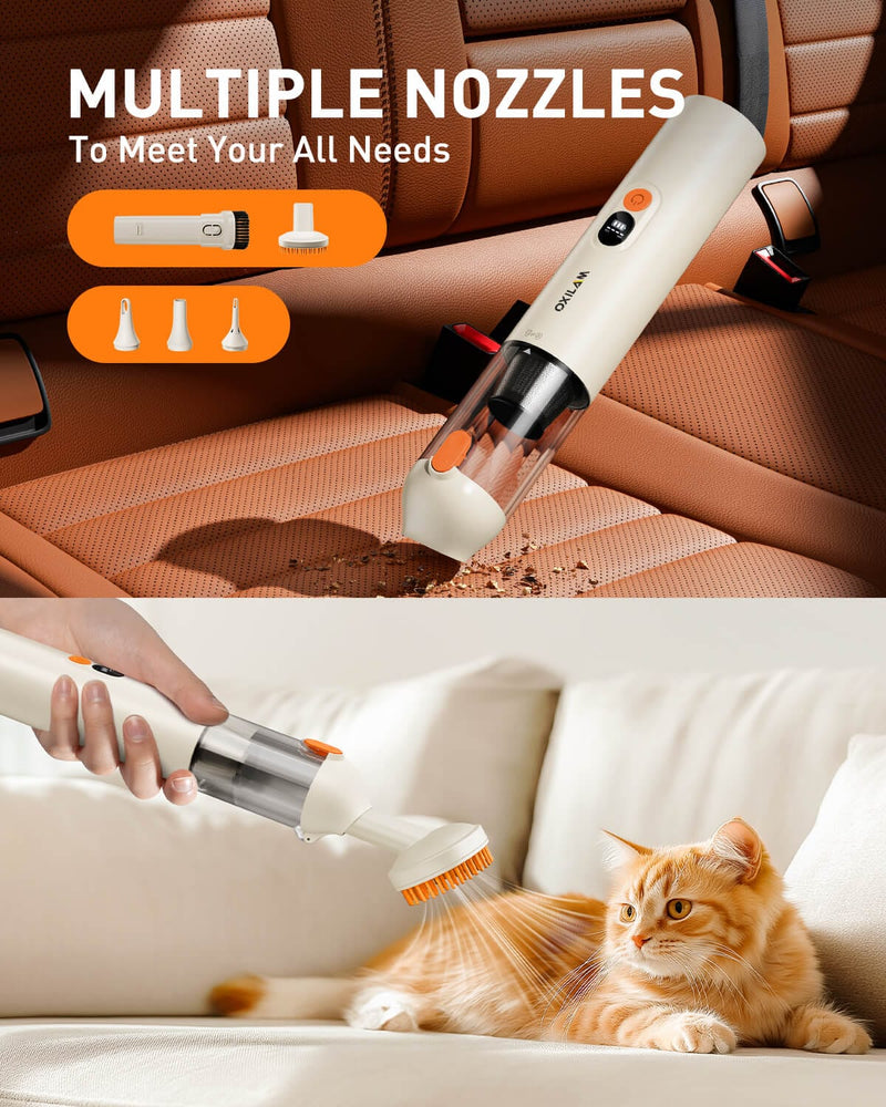 Oxilam Motor Vehicle Parts OXILAM Handheld Car Vacuum Cleaner Cordless, 4 in-1 portable with 14000Pa for Home, Pet, Car, Office