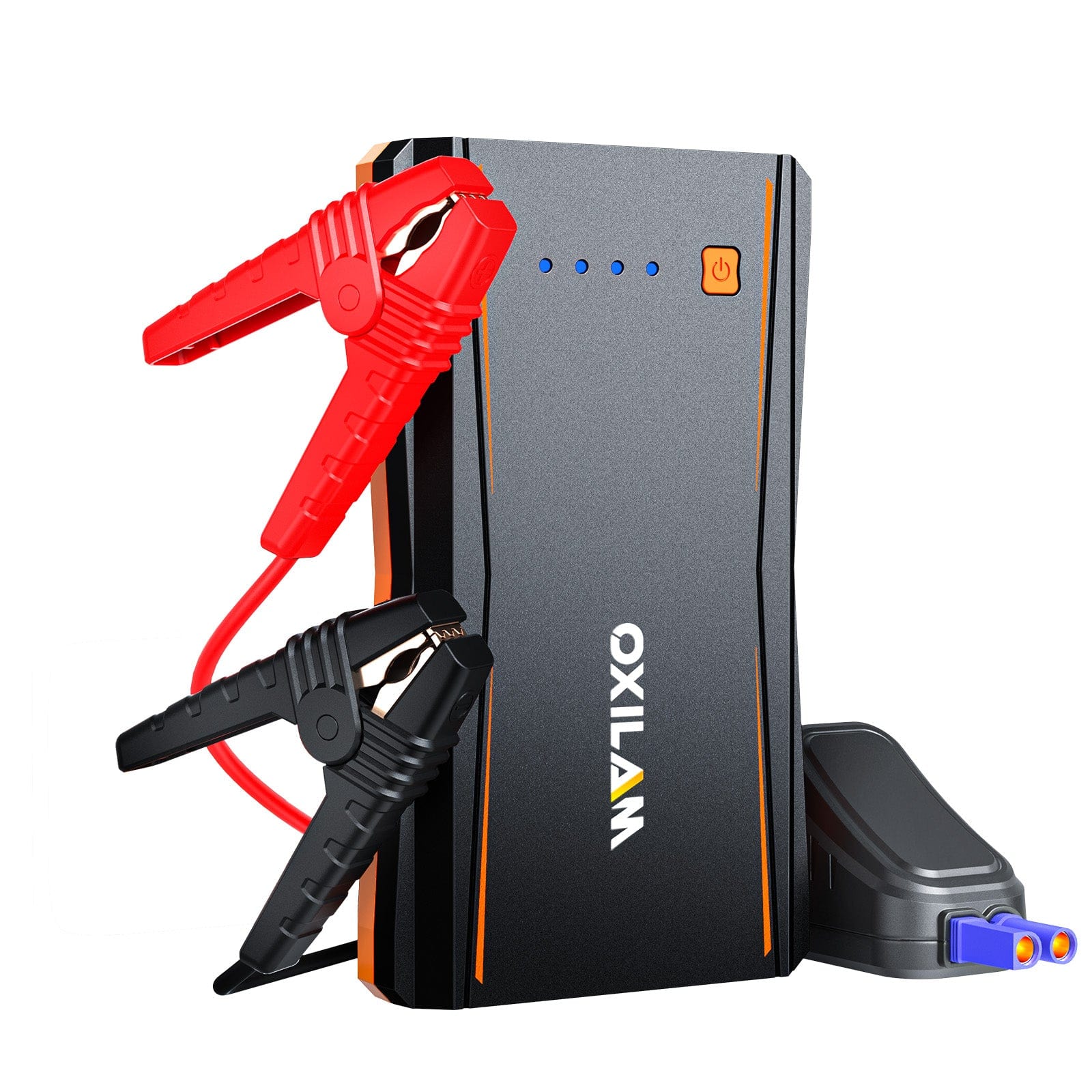 OXILAM Jump Starter Y1 2500A Peak 8L Gas and 6L Diesel Engines UltraSafe 12V Portable Jumper Cables with Battery Pack