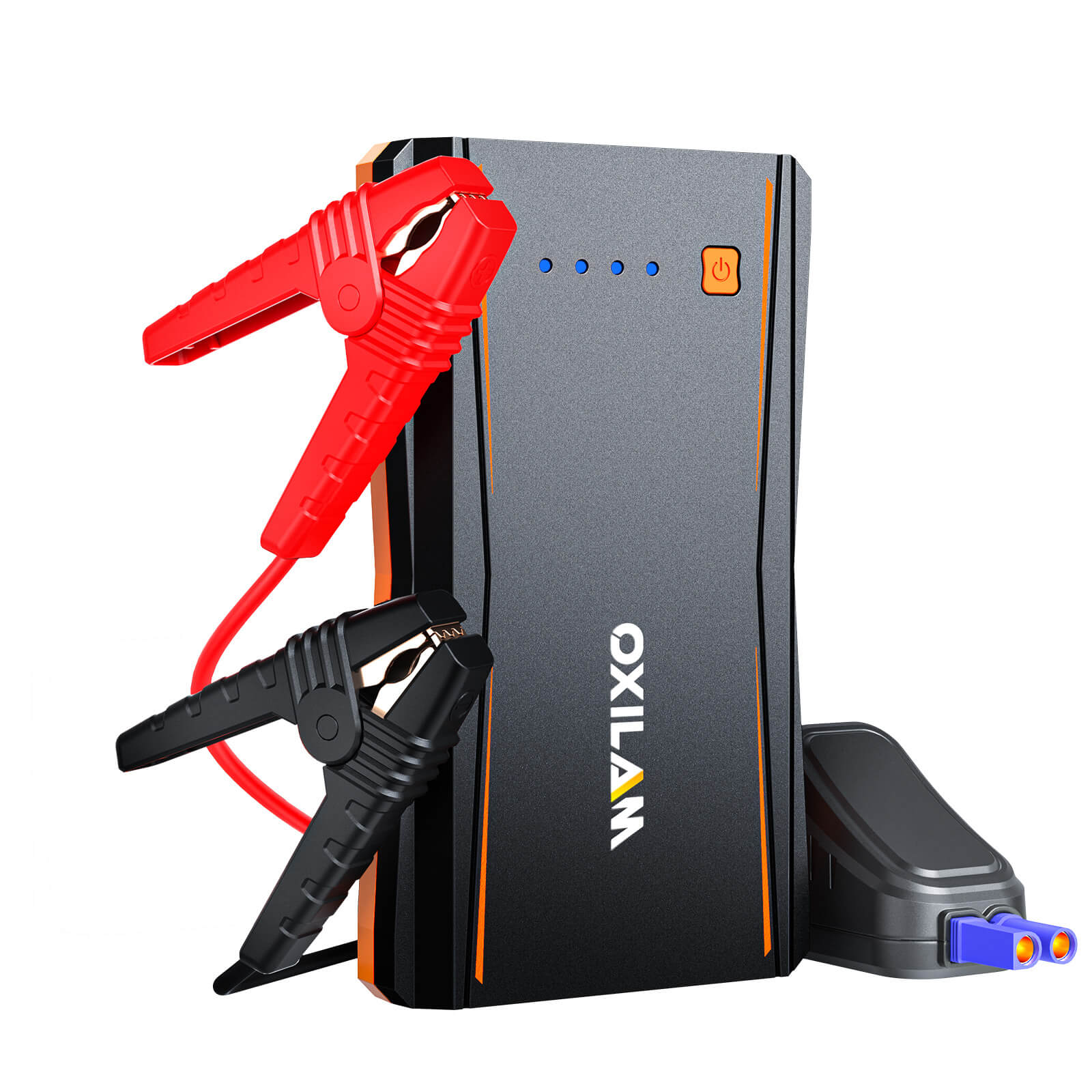 Oxilam Motor Vehicle Parts OXILAM Jump Starter Y1, 2500A Peak, 8L Gas and 6L Diesel Engines, UltraSafe 12V Portable Jumper Cables with Battery Pack