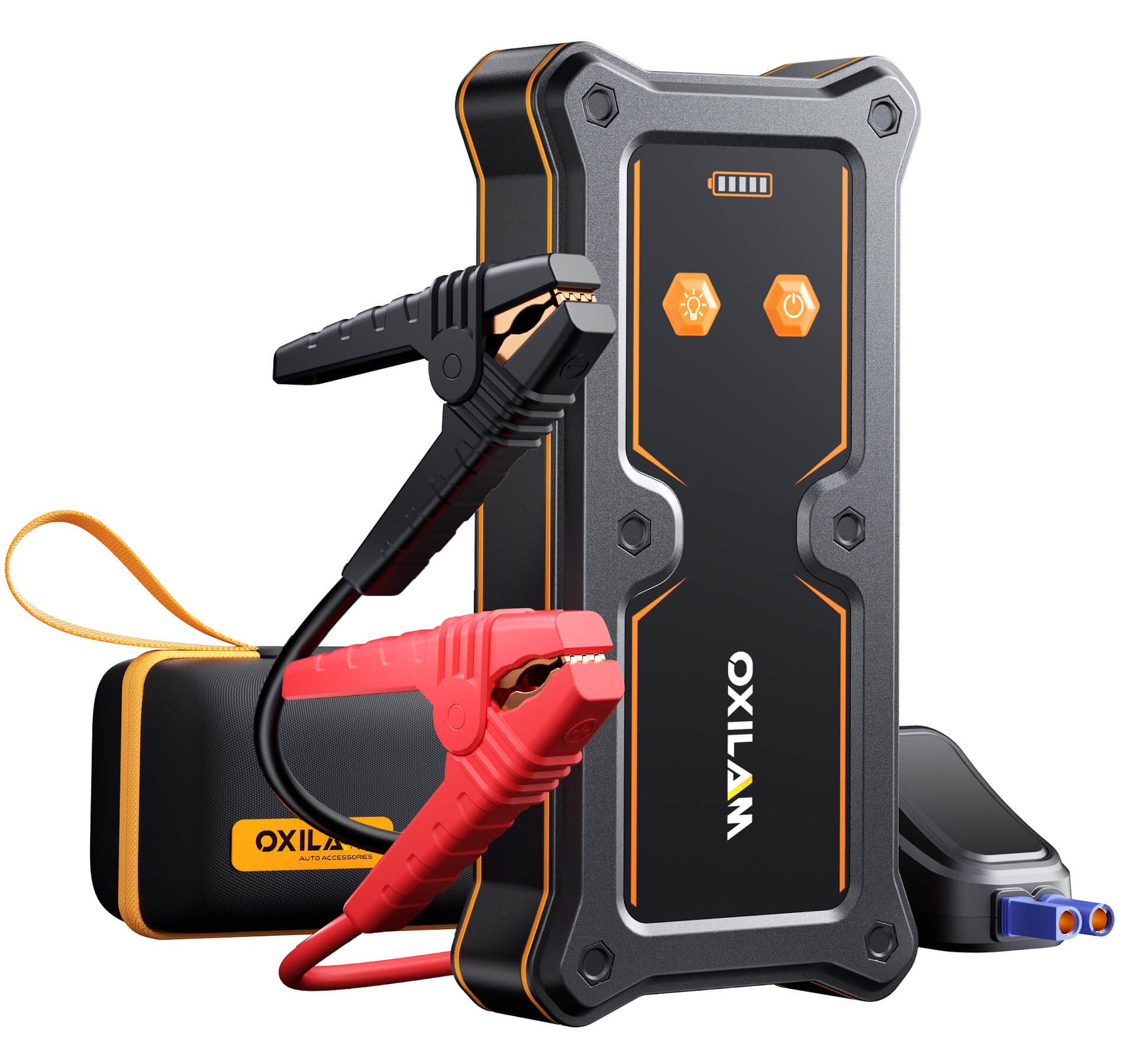 Oxilam OXILAM Jump Starter Y3 6000A for All Gas/12L Diesel, UltraSafe 12V Lithium Battery with 1000 LM Flashlight