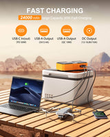 Oxilam Motor Vehicle Parts OXILAM Jump Starter Y5 10000A – 24000mAh Car Battery Booster, Portable 12V Jump Starter with LED Light, USB & Type-C Power Bank