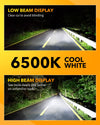 Oxilam Motor Vehicle Lighting OXILAM Mini H7 LED Bulbs 500% Brightness, 6500K,Plug & Play Forward Light Bulb