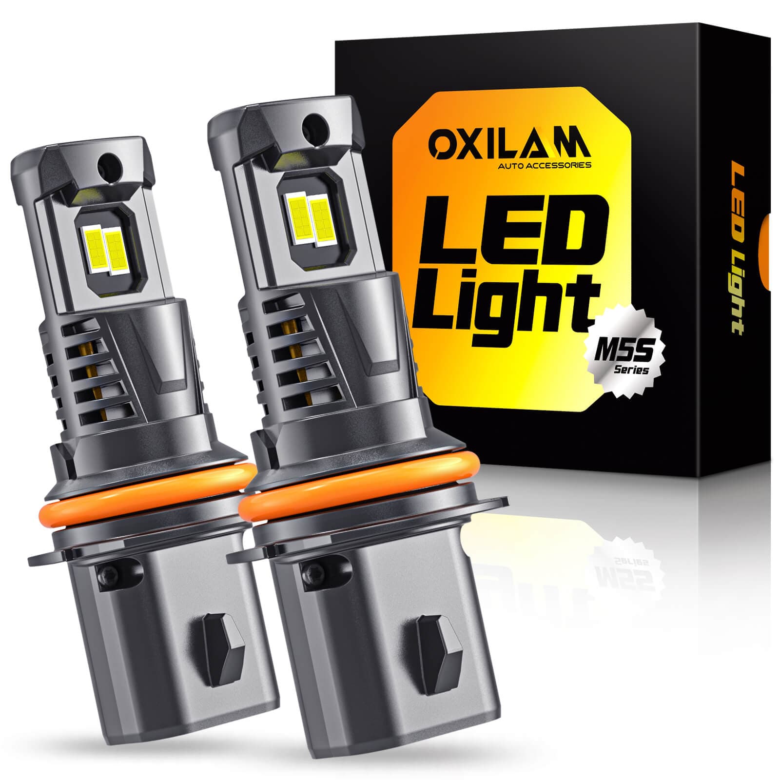 Oxilam Motor Vehicle Lighting OXILAM Newest 9004 LED Fog Light Bulbs, 30000 Lumens, 6500K, Plug & Play