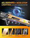 Oxilam Motor Vehicle Lighting OXILAM Newest H13 9008 Fog Light Bulbs, 800% Ultra Brightness, 1:1 Size as Stock Bulb, Wireless