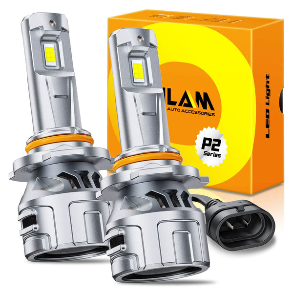OXILAM P2 9005 LED Bulbs-36,000 Lumens, Easy Installation, Long Lifespan for Safe Night Driving