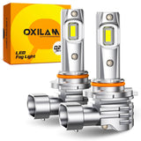Oxilam Motor Vehicle Lighting OXILAM Q26 Series 9006 LED Headlight Fog Light Bulbs 6500K White High Bright CANbus