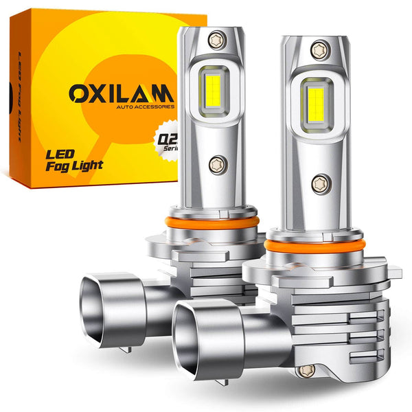 OXILAM Q26 Series 9006 LED Headlight Fog Light Bulbs 6500K White High Bright CANbus