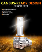 Oxilam Motor Vehicle Lighting OXILAM Q26 Series 9006 LED Headlight Fog Light Bulbs 6500K White High Bright CANbus