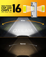 Oxilam Motor Vehicle Lighting OXILAM Q26 Series 9006 LED Headlight Fog Light Bulbs 6500K White High Bright CANbus