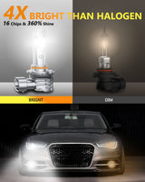 Oxilam Motor Vehicle Lighting OXILAM Q26 Series 9006 LED Headlight Fog Light Bulbs 6500K White High Bright CANbus