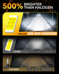 Oxilam Motor Vehicle Lighting OXILAM Q6 Series 9005 HB3 LED Headlight Bulbs, 17000LM 6500K White, Fanless 1:1 Mini Size, Plug and Play, Pack of 2