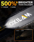 Oxilam Motor Vehicle Lighting OXILAM Q6 Series 9006 HB4 LED Headlight Bulbs, 17000LM 6500K White, Fanless 1:1 Mini Size, Plug and Play, Pack of 2