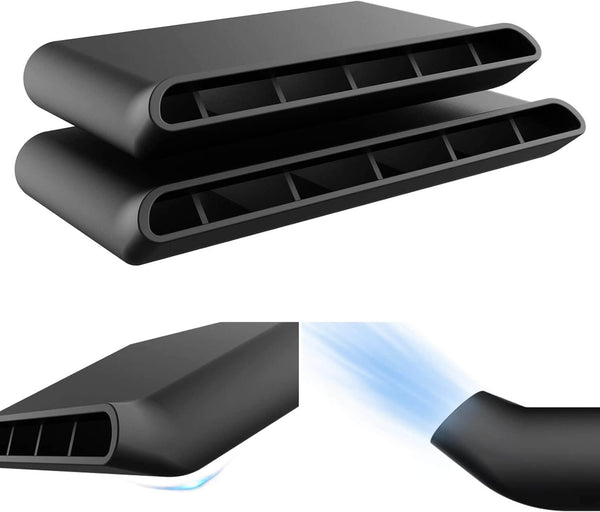 OXILAM Under Seat Vent Deflectors for Chevrolet Chevy Silverado and GMC Sierra 2014 2015 2016 2017 2018 2019, Rear AC Vent Directional Deflectors for Rear Passenger