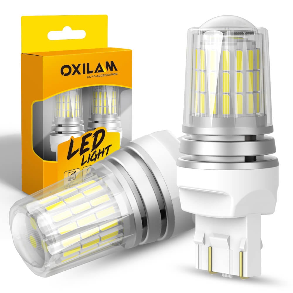 Oxilam Motor Vehicle Lighting OXILAM Upgraded 7443 7440 LED Bulb – 3300LM Reverse Light, 500% Brighter, for Backup, Tail, Stop, DRL, Parking Lights, Pack of 2